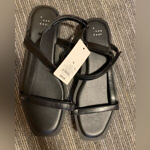 A New Day Flatform Sandals - Black